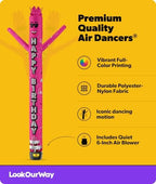 LookOurWay 6ft Original Air Dancer Set | Blower included | Birthday Pink - Image 3