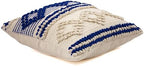 TreeWool 100% Cotton Woven Throw Pillow Cover (Pack of 1, 18" x 18", Blue) - Image 5
