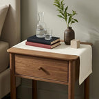 Solino Home 100% Linen Dining Table Runner Ivory Woven, Fete 14 x 48 in - Image 2