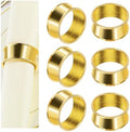 20 Pcs Stainless Steel Bead Side Napkin Rings Gold by frjjthchy