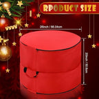 2 Pcs 26 Inch Double-Layer Christmas Wreath Storage Bags - Image 3