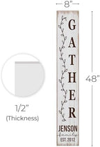 Personalized Welcome Sign for Front Door, Custom Welcome Sign for Porch Outdoor Welcome Home Decorations, 48"x8" PVC Sign (Design 18) - Image 5