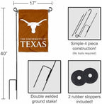 Texas Longhorns Garden Flag with Stand Holder - Image 3