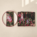 100% Cotton Printed Cloth Napkins Set of 6, 18x18 Inch Reusable Dinner Napkins, Soft Washable Floral Table Napkins for Dining, Parties & Hosting - Green Floral - Image 3