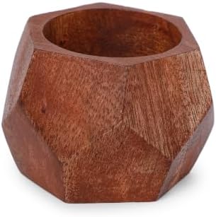 Lightnpro Natural Wooden Decorative Napkin Rings Set of 12, Serviette Napkin Rings Bulk for Party Decoration, Table Top Décor for Dinning Table, Everyday, Christmas, Easter Family Gatherings - Image 6