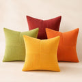 Topfinel Fall Burnt Orange Decorative Throw Pillows Covers 24x24,Soft Corduroy Square Throw Pillow Covers Set of 4,Western Farmhouse Cushion Cover for Couch Sofa Bedroom(Terracotta,Rust,Yellow) by Topfinel