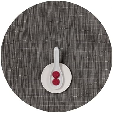 Chilewich Bamboo Placemats Set of 4, Round Woven Placemats by Chilewich