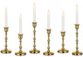 Gold Candlestick Holders Vintage: Brass Taper Candle Holders by CreatedforWeddingsandHome