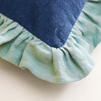 patdrea Vintage Navy Blue Linen Throw Pillow Covers,Set of 2,22"x22"-Kubum - Image 6