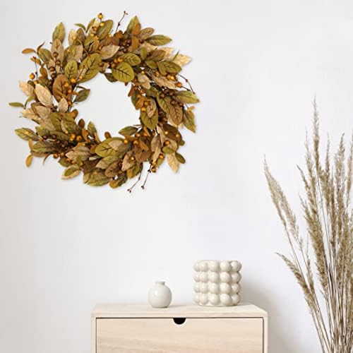 WreathDream 20'' Fall Wreath Autumn Wreath for Front Door Porch Home Decor - Image 3
