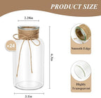 24Pcs Mason Jars for Centerpiece Glass Flower Bud Vase Transparent Vases - Image 2