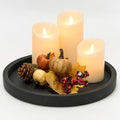 Vanselia Decorative Table Tray Round Trays Home Decor Cement (11.8" Black) by VanseliaHome