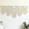 Extral Large macrame wall hanging, 71'' W x 32'' L boho wall art tapestry wall decor for urban entryway,living room,bedroom decor, headboard woven wall art, big fiber art over couch art for Yarn hallway by guzhiou