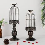 2PCS Iron Birdcage Candle Holder Decorative for Weddings Home Vintage Detachable Centerpieces Tables Hanging Outdoor Indoor Courtyard - Image 3