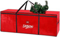 Extra Large Christmas Tree Storage Bag 12 ft for Xmas Trees - Red by SJQYWDW