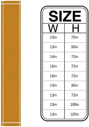 Smile Sunflower Ginger Yellow Table Runner, Burlap Table Runners 120 inches Long,Farmhouse Style Solid Color Table Runner for Wedding Holiday Party Dinner,Dresser Scarf Decor - Image 6