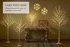LITBLOOM Lighted Birch Garland Battery Operated with 8 Functions 48 Multi-Color and Warm White Lights, Pre-lit Twig Vine Lights 6FT for Home Bedroom Wall Mantle Decoration - Image 6