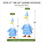4 Pack Porch Goose Outfits, Seasonal Clothes for 23 Inch Goose Statue - Image 3