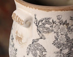 Rustic Farmhouse Ceramic Flower Pots, Vintage Antique Crock Planter & Vase - Image 3