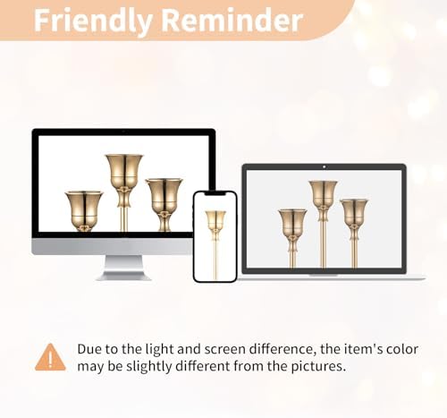 NUPTIO Gold Candlestick Holders Bulk: Set of 30 Candleholder for Table - Image 6