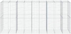 vidaXL Gabion Basket with Cover 177.2"x39.4"x78.7" Galvanized Iron - Image 5