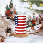 ALAZA US American Flag Independence Day 4th of July Flickering Flameless Candles Battery Operated with Remote Timer,Tea Light Candles LED Pillar Votive Candles Set of 2 for Outdoor Indoor Decorations - Image 5