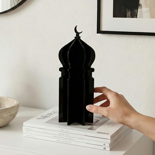 iwa concept Islamic Minaret Table Decor Statue, 3D Acrylic Mosque Sculpture, Modern Minimalist Interlocking Statue for Ramadan, Eid and Muslim Home - Image 2