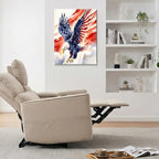 HomeifHue July 4th Patriotic Canvas Wall Art 4th of July USA Decorations American Flag Painting Picture Eagle Pictures for Wall Decor Independence Day Home Decor（F7 24x32in） - Image 3