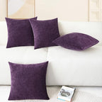 CaliTime Decorative Couch Throw Pillow Covers 18 X 18 Inches Plum Purple - Image 6