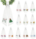 12 Pcs Seasonal Wreath Sash for Front Door Embroidery Ribbon Sash Christmas Fall Gift Holiday for Yard Porch Doorway Decor Indoor Outdoor by QIONGMENG