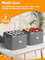punemi Champagne Flute Storage Container, 2-Pack Hard Shell Wine Glass Box - Image 6