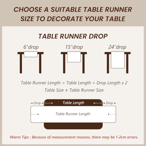 Linen Table Runner 14X144 Inches,100% French Linen Tablerunner,Machine Washable Dining Table Runner for Fall,Wedding,Party,Halloween,Christmas(Natural Linen) - Image 6