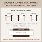 Linen Table Runner 14X108 Inches,100% French Linen Tablerunner,Machine Washable Dining Table Runner for Fall,Wedding,Party,Halloween,Christmas(Natural Linen) - Image 6