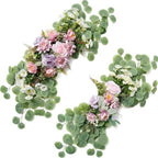 Wedding Arch Flowers 2PCS Artificial Flower Arrangements Purple by Unknown