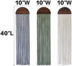 3pcs Macrame Wall Hanging Wood Arch Tassel Wall Decor 10" W*40" L - Image 5