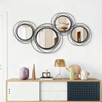 3 Set Sunburst Round Mirrors for Wall Decor Bedroom Bathroom - Image 5