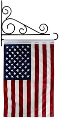 US Flag American Flags For Outside House Holder Kit Wall Art Hanging Decor Home Independence Day Decoration Grave Yard Sign 4th Of July Poster Door Canvas Tapestry Memorial USA Poster Gifts by Unknown