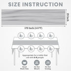 MDS Pack of 15 | Grey | 14ft Chiffon Table Runner 29x170 Inches Long Romantic Rustic Sheer Gauze Runner for Wedding Bridal Shower Birthday Banquets Engagement Spring Easter Boho Decorations - Image 3