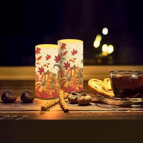 Thanksgiving Flickering Flameless Candles with 4/8 Hour Timer - Image 7