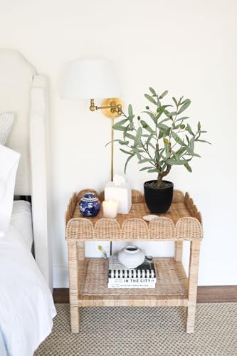 Briful Small Faux Olive Tree with Black Pot for Tabletop - Image 6