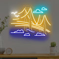 Golden Gate Bridge Neon Sign, San Francisco Cityscape LED Wall Light by mllusxg