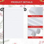 Shimeyao 54 Pcs Easter Sublimation Garden Flag Blank Bulk 12 x 18 Inches Blank Sublimation Flags DIY Polyester Heat Transfer Banner for 250 Years Decoration - Image 4