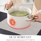 MOSAYT Vinyl Faux Leather Placemats, Set of 8, Light Grey - Image 3