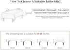Ramadan Mubarak Tablecloths for Eid Mubarak Decorations Moon Star Table Cloth Rectangle Table Cover for Kitchen Dining Home Party Decorations - Image 4