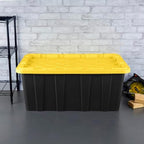 Sterilite Industrial Storage Tote with Lids for Garage, 38 Gallon, 4-Pack - Image 5