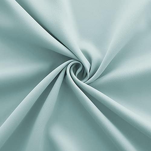 KOUFALL Nursery Curtains Boy Blackout, Thermal Insulated Curtains for Baby Room, Wide 52 x 63 Inch Length, Egg Blue Aqua Pool Green - Image 6
