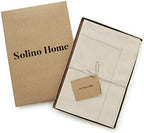 Solino Home Cotton Linen Cloth Dinner Napkins Linen, 20 x 20 in, Set of 4 - Image 3