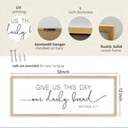 Give Us This Day Our Daily Bread Sign Kitchen-Dining Scripture Wall Decor - Image 2