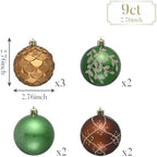 Valery Madelyn 9ct Christmas Tree Decorations Ball Ornaments 2.76 Inches - Image 3