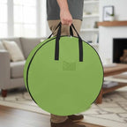 30 Inch Round Storage Bag 1 Pack,Watercolor Green Waterproof Wreath Storage Container with Handles&Zipper Solid Color Closet Organizer Bags Garland Box by Unknown